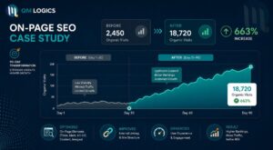 on page seo case study infograph