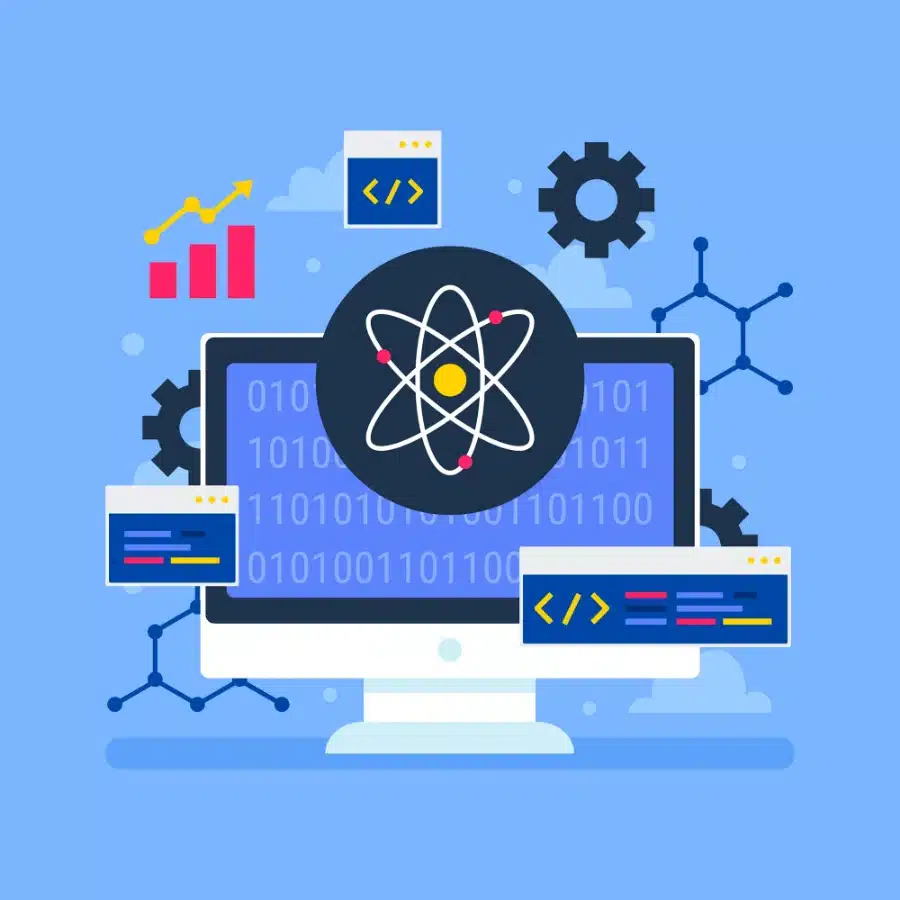 React JS frontend development services for building responsive and interactive user interfaces.