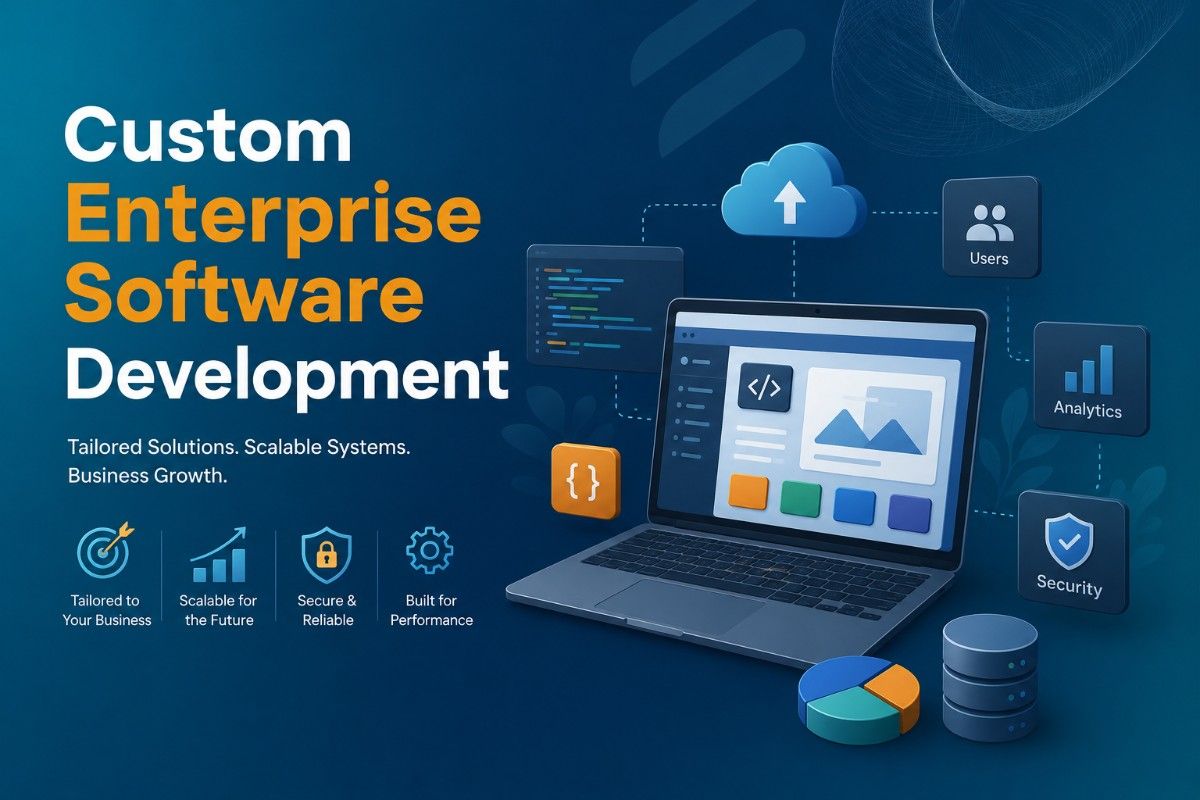 Info graph of Custom Enterprise Software Delopment